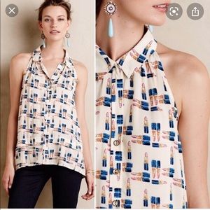 Anthropologie Lipstick Tank